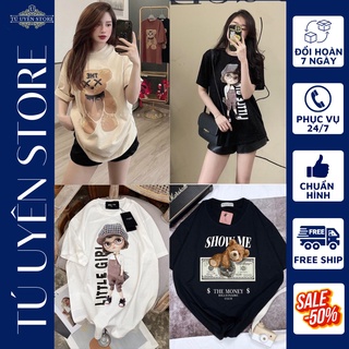 Áo Thun Nữ Form Rộng Giấu Quần Chất Cotton Siêu Cấp HOT 2022