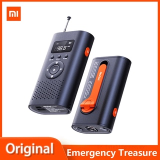 Đài phát thanh quay tay khẩn cấp đa chức năng Xiaomi Nextool Leiyin AM FM Radio, Đèn pin, Báo động, Đèn Laser, Power Bank