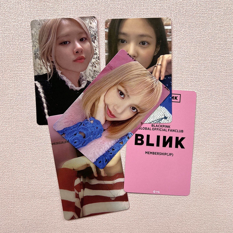 Set 4 Thẻ Hình Lomo Card Jennie Lisa Jisoo BLACKPINK
