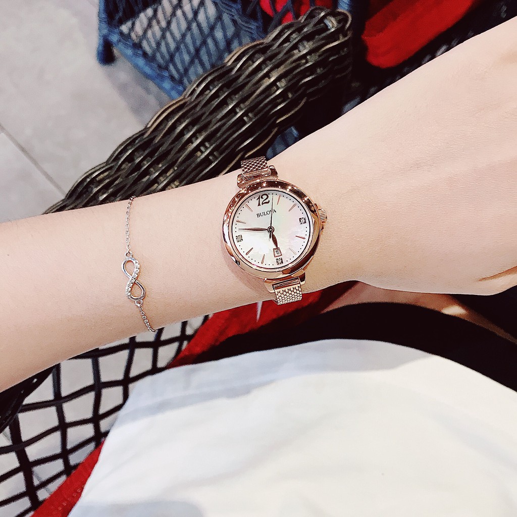 Đồng hồ nữ Bulova 97P108 cực kì xinh xắn