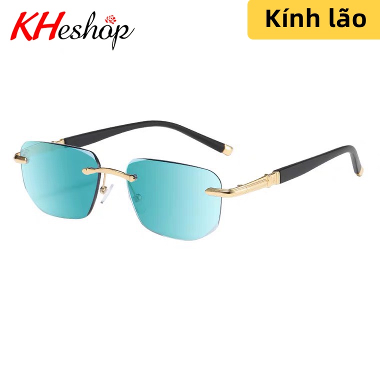 Kính râm có độ Lão, viễn thị siêu hot, tròng HD cao cấp màu xanh đậm chống ánh sáng xanh nam nữ mã Y88102