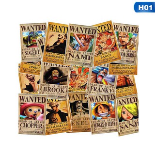 Set 25 Nhãn Dán Trang Trí Hình ONE PIECE