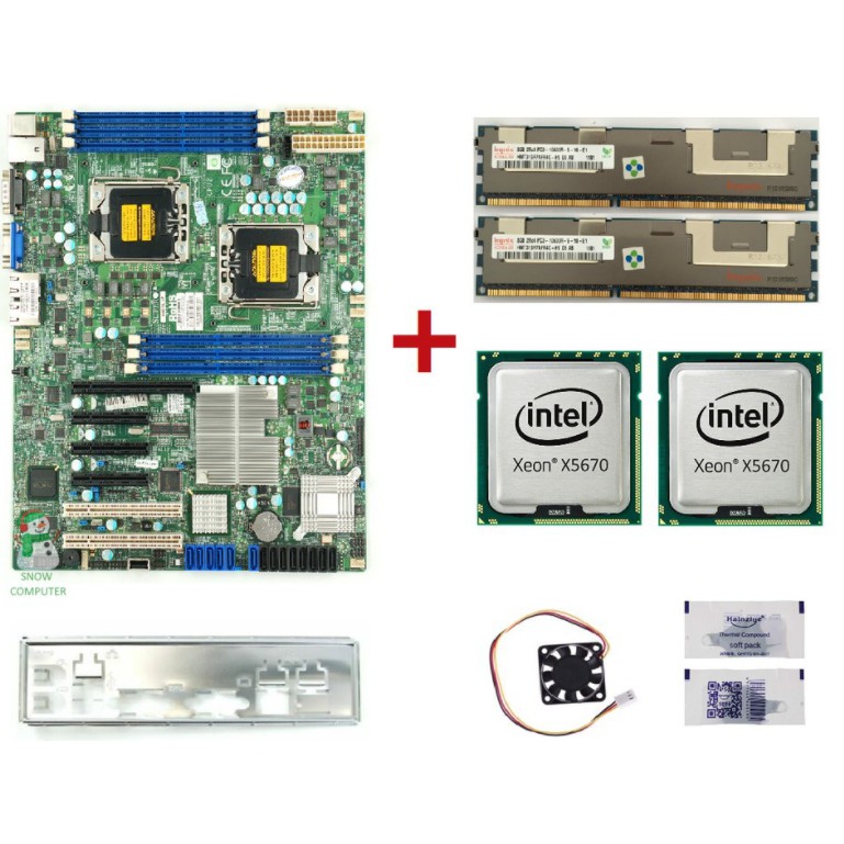 MAINBROAD X8DTL + 2 X5670 + 16gb Ram ecc | BigBuy360 - bigbuy360.vn