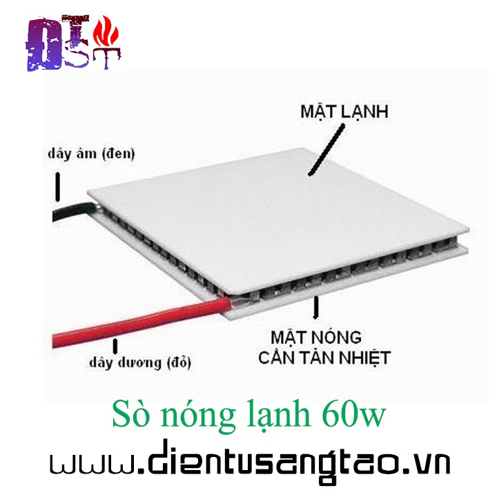 Sò nóng lạnh, tấm làm lạnh 60W ✅ [RẺ NHẤT VIỆT NAM]