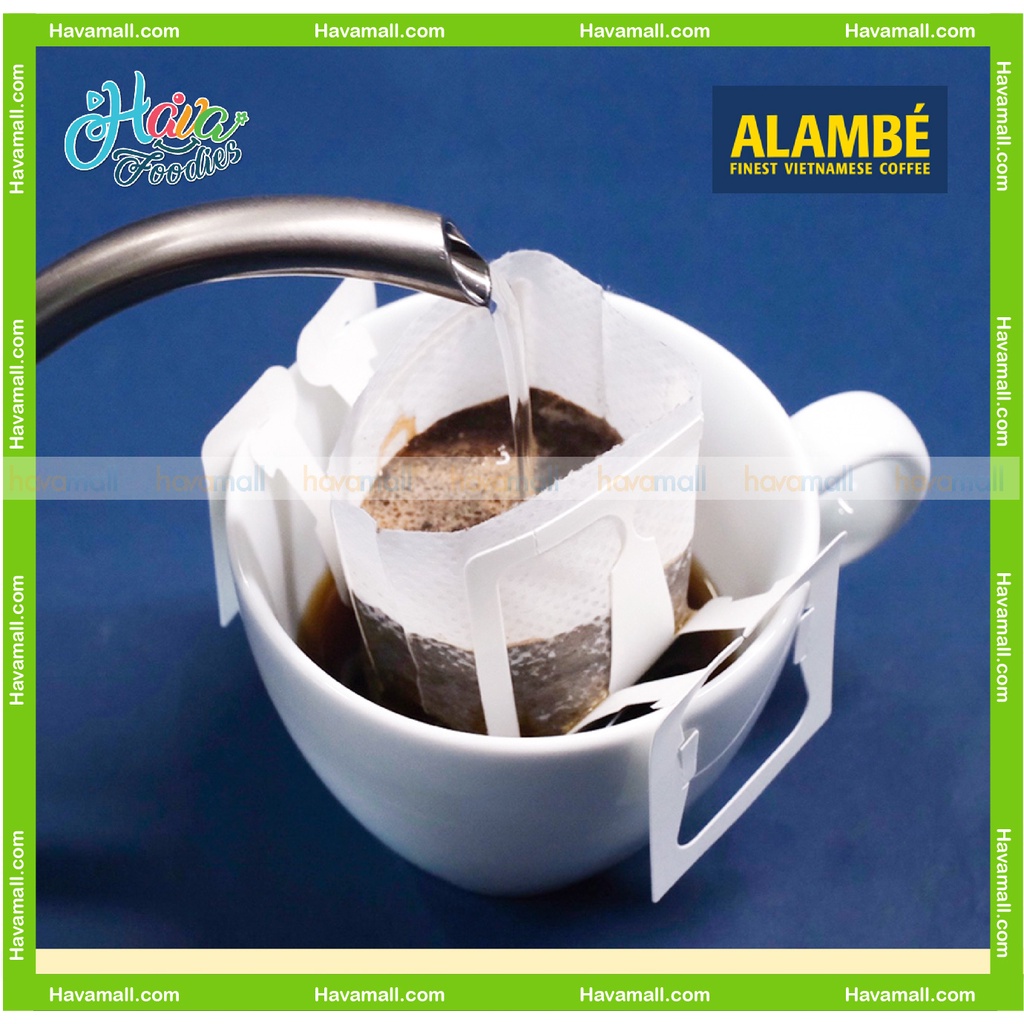 [HÀNG CHÍNH HÃNG] Cà Phê Phin Giấy ALAMBÉ 18 Gói x 10gr