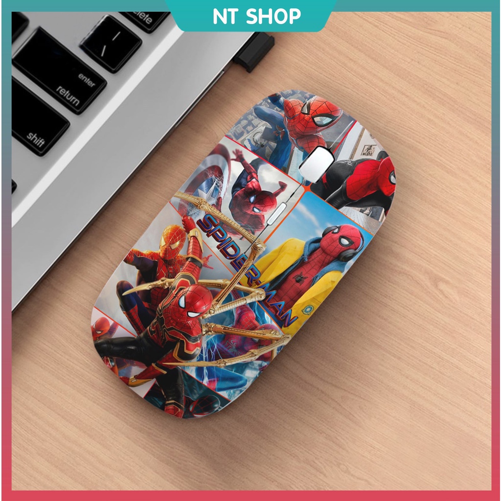 Chuột không dây SPIDER MAN siêu mỏng (tặng kèm pin)