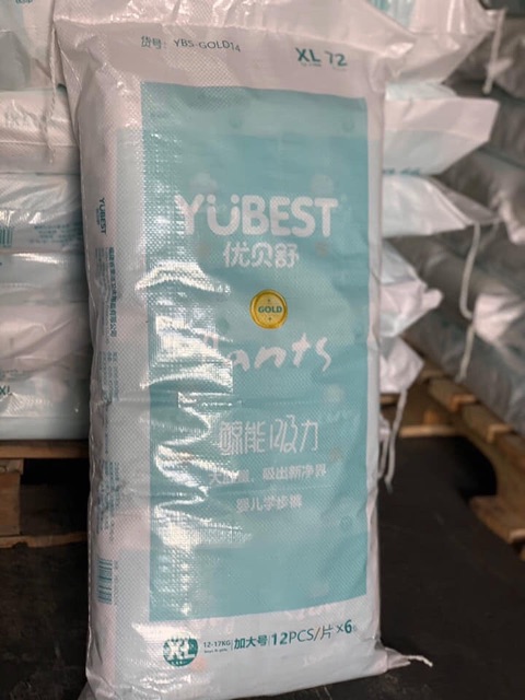 ỈM YUBEST GOLD NỘI ĐỊA TRUNG DÁN/QUẦN ĐỦ SIZE S90/M84/L78/XL72/XXL66