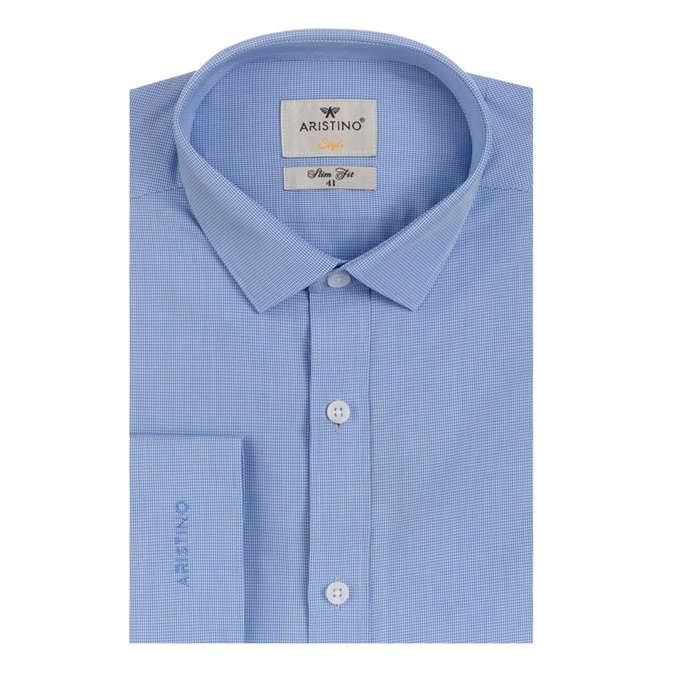 Áo sơ mi nam ARISTINO dài tay sợi tre dáng ôm als60708