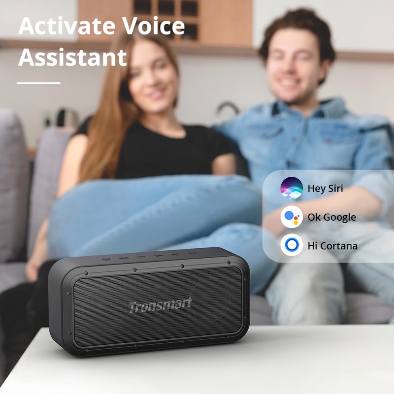 Loa Bluetooth 5.0 Tronsmart Force Pro Chống Nước IPX7, Công Suất 60W, Hỗ Trợ NFC, TWS - Hàng Chính Hãng