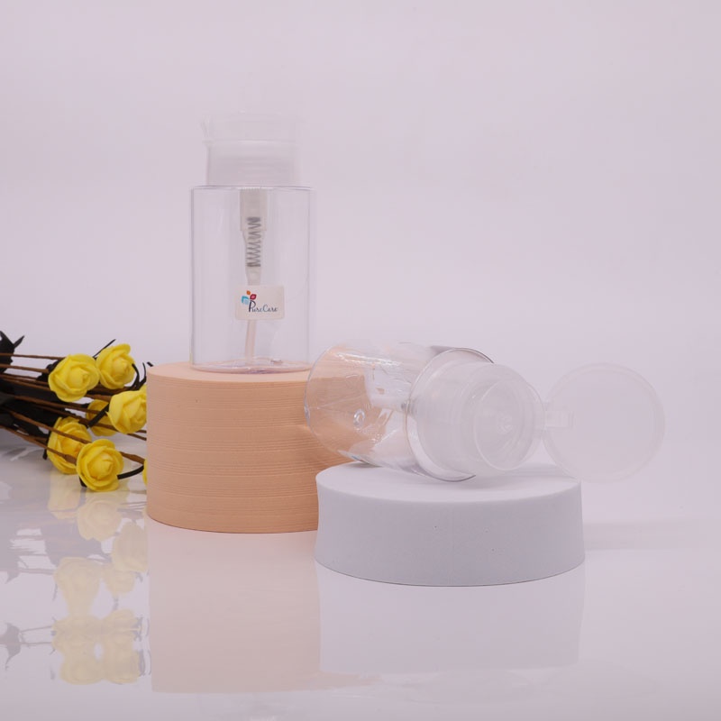 Chai nhựa PETG 100ml 150ml 200ml đựng nước tẩy trang, nước lau gel,rửa móng tay toner, Nail Empty Dispenser Bottle
