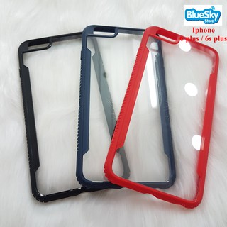 Ốp lưng Iphone 6 Plus / 6s Plus chống sốc mặt kính cường lực cao cấp Shengo