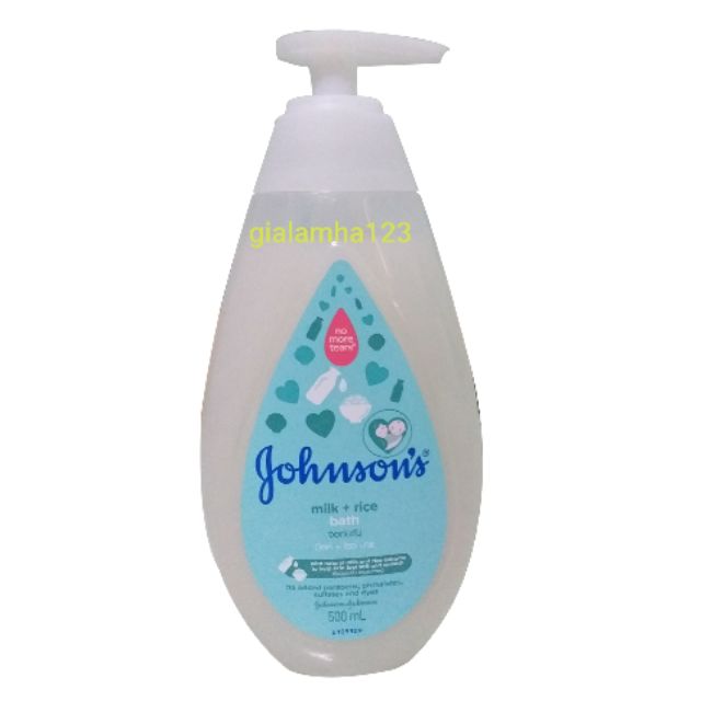 500ml Sữa tắm Johnson's milk + rice