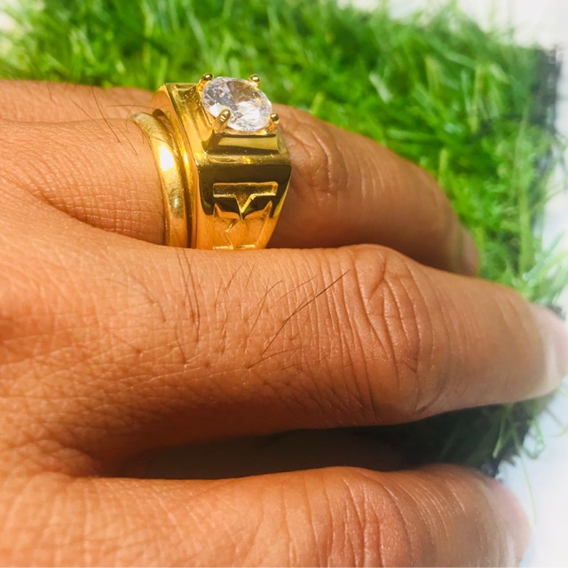 Nhẫn nam mạ vàng