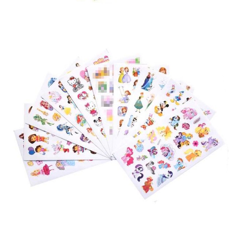 Miếng dán trang trí hình công chúa Frozen/ My Little Pony dễ thương cho bé