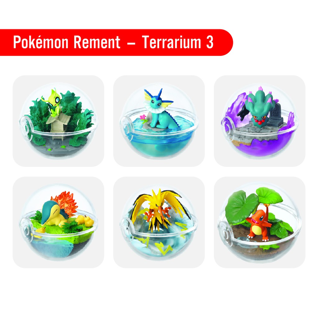 [Mã BMBAU300 giảm 7% tối đa 300K đơn 499K] Pokemon Terrarium (3) Fullbox - Đồ chơi mô hình Rement