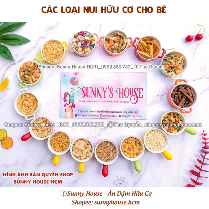 Nui Hữu Cơ Cho Bé Gói Nhỏ 50g - 100g