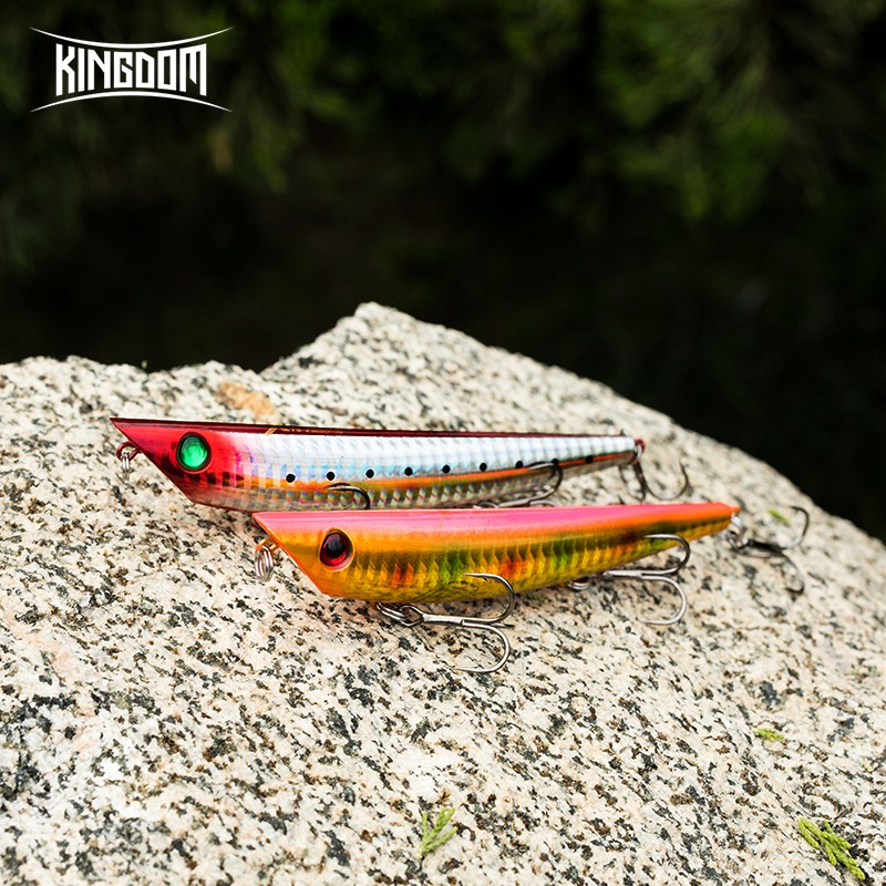 Mồi Câu Cá Giả Kingdom Walkerdog Dạng Cứng Có 10 Màu Giới Hạn Tùy Chọn Co Rút Khi Bơi 95mm/10g 120mm/17g