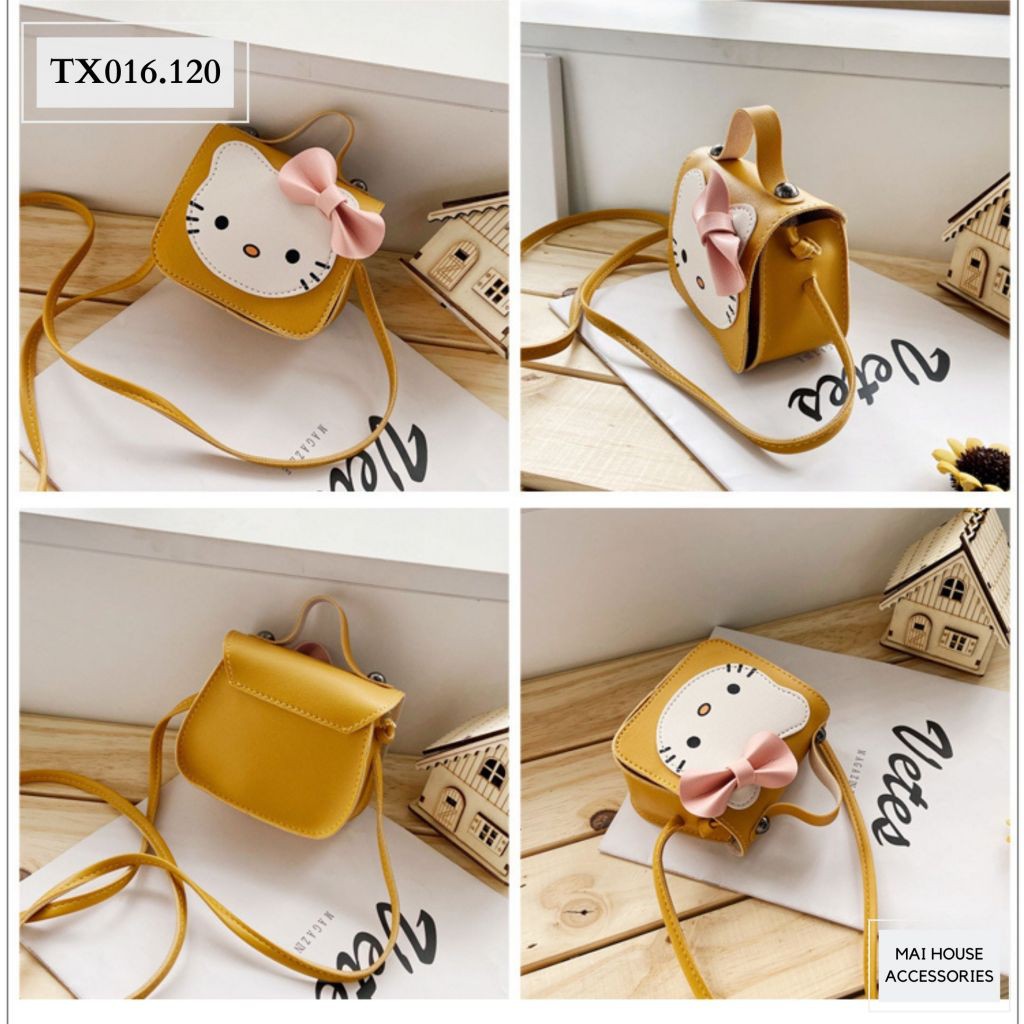 Túi Xách Bé Gái NHẬT VY Hình Mèo Kitty Cho Bé Đi Chơi - TX16