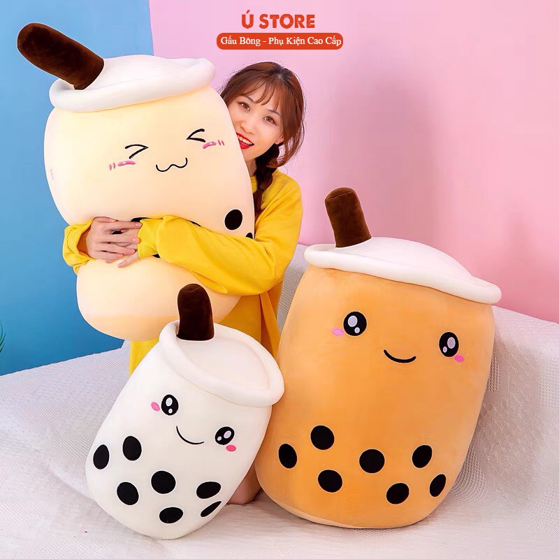 [Mã LIFE0503TOYS giảm 10% đơn 0Đ] Gấu bông Trà sữa, Bông mềm mịn, size 35-45cm