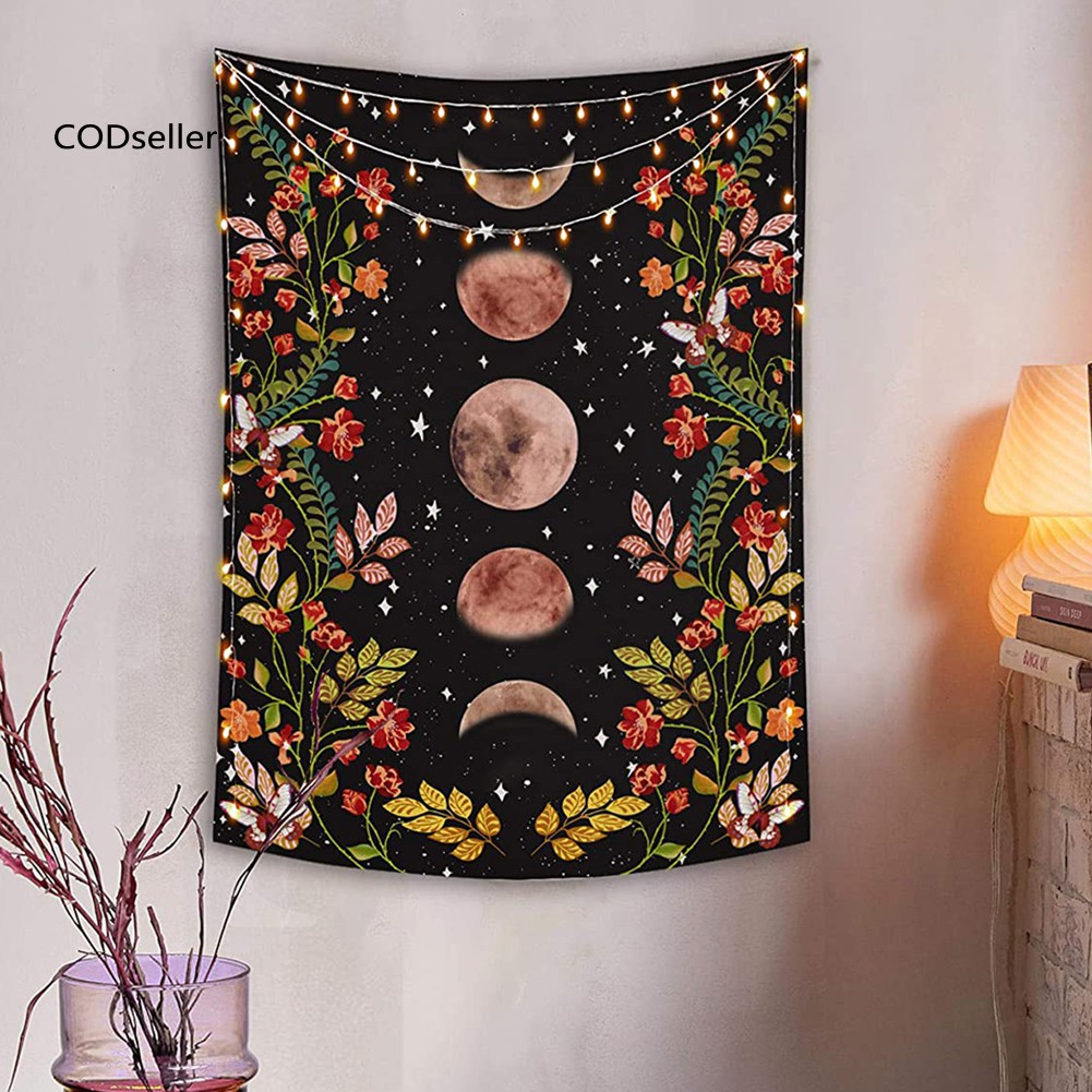 Thảm Treo Tường Họa Tiết Trăng Và Sao Trang Trí Nội Thất