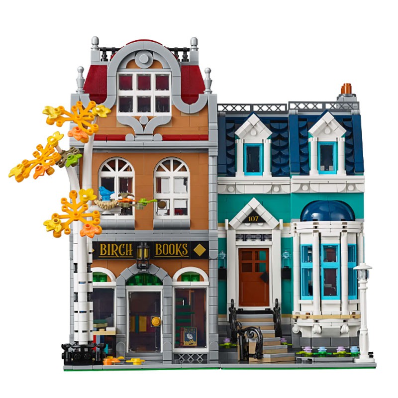 Đồ chơi Lắp ghép Mô hình  Nhà Sách Theo Kiểu Châu âu JJ001 Book Shop