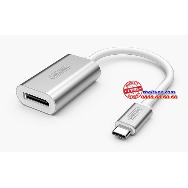 Cáp chuyển đổi Type-C to Displayport Unitek Y-6317