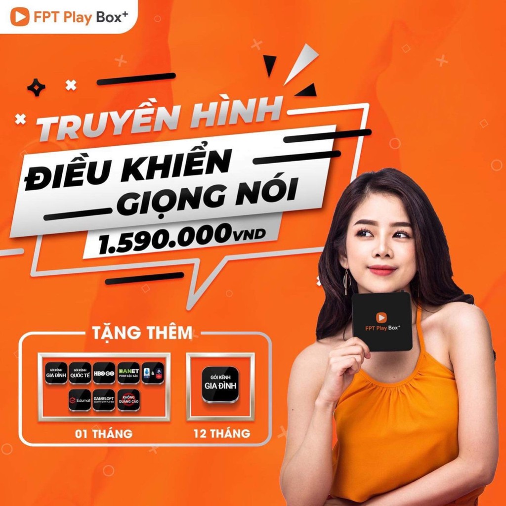 [Hàng chính hãng - Bảo hành 1 đổi 1 trong 12 tháng trên toàn quốc] FPT Play Box + 4K