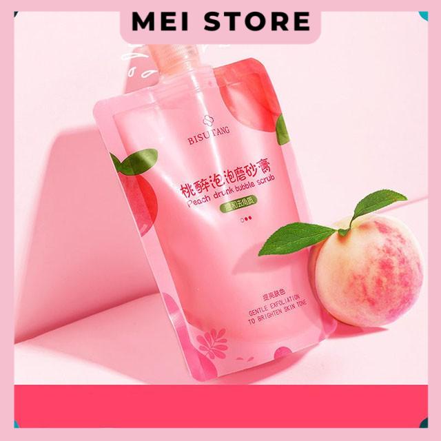 Tẩy Tế Bào Chết Đào Bisutang Peach Drunk Bubble Scrub