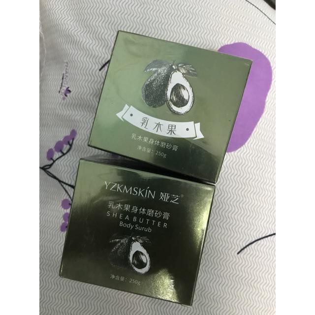 TINH CHẤT TẨY DA CHẾT TỪ TRÁI BƠ YZKMSKIN SHEA BUTTER