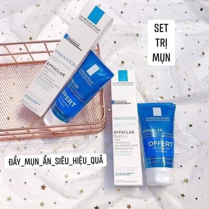 Set Kem Dưỡng Dou+ La Roche Posay 40ml Tặng Sữa Rửa Mặt 50ml