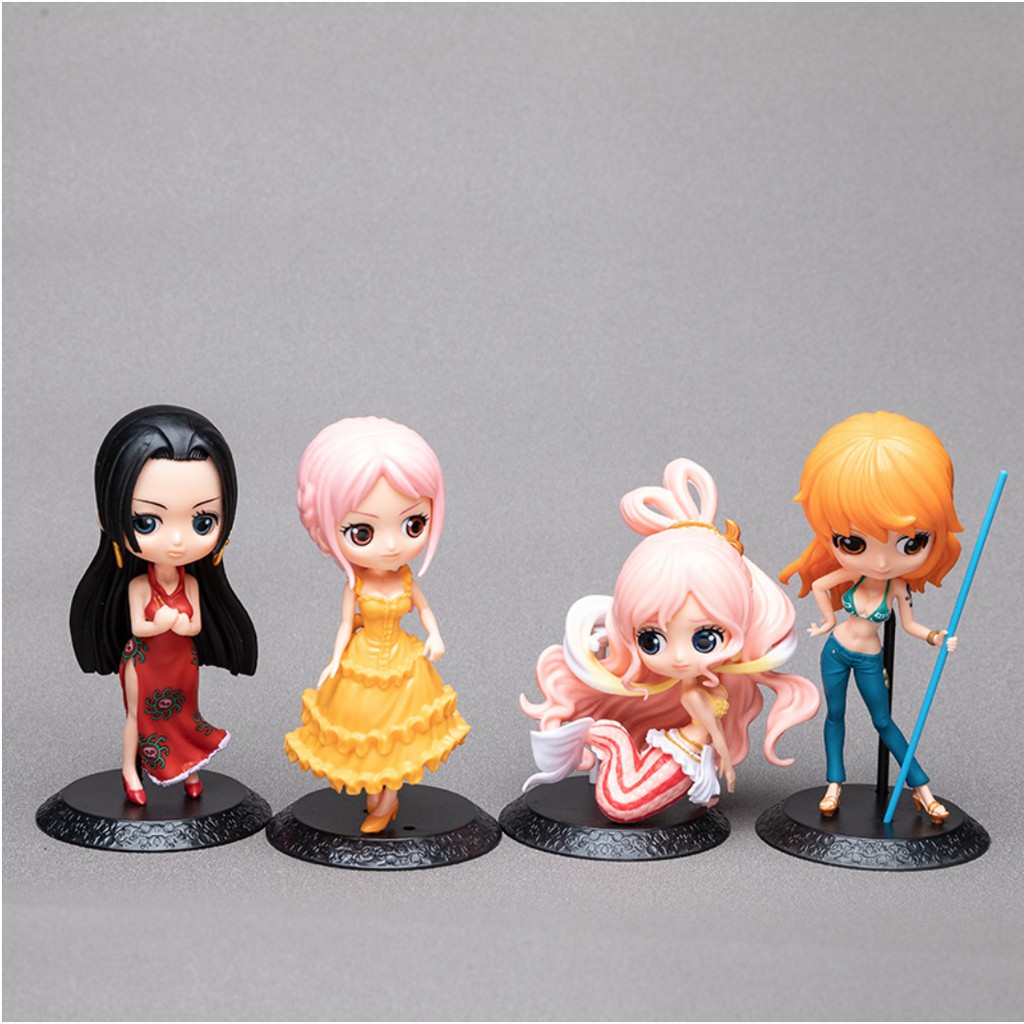 (Bán lỗ) Bộ 4 mô hình nhân vật nữ truy tìm kho báu hải tặc One piece - Nami, Boa Hancock, Công chúa Shirahoshi, Rebecca