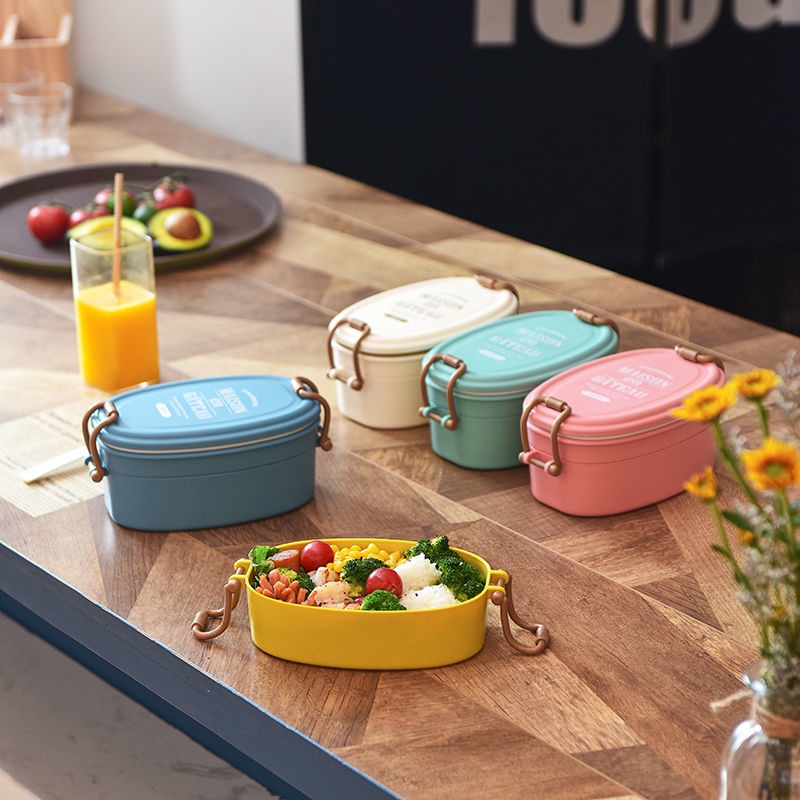 Hộp Đựng Cơm Trưa Giữ Nhiệt Phong Cách Nhật Bản