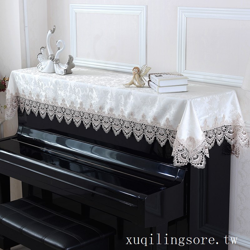 Tấm Vải Ren Phủ Đàn Piano Phong Cách Châu Âu Hiện Đại Ốp