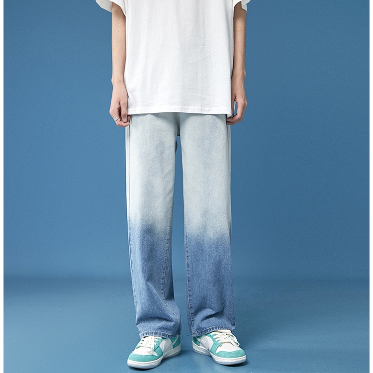 Quần Jeans Nam Nữ Unisex Mùa Hè Ống Suông Màu Omber Thời Trang Zenkonu QUAN NAM 117