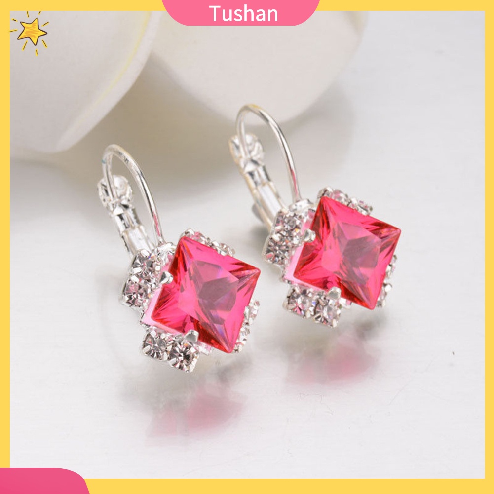 Hoa tai đính đá thời trang sang trọng dành cho nữ