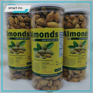 Hạt Hạnh Nhân Rang Bơ Mỹ Giảm Mỡ Đẹp Da Quả Hạnh Nhân Almonds Trị Bệnh Bà Bầu Trẻ Em Người Tiểu Đường Chưa Bóc Vỏ 250g