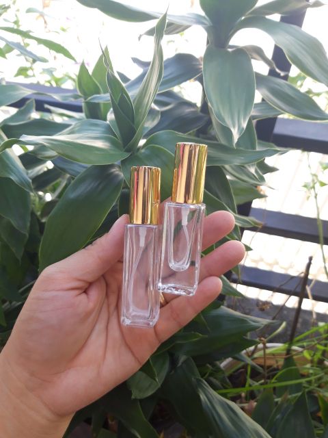 Chai lọ chiết nước hoa thủy tinh thân vuông nắp vàng 3ml 5ml 10ml 20ml 25ml | BigBuy360 - bigbuy360.vn