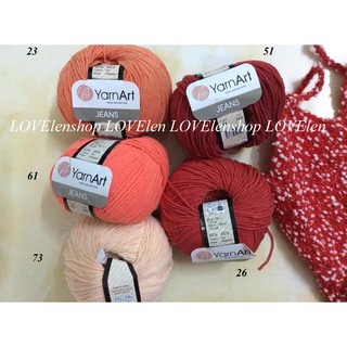 (thanh lý) Len Jeans YarnArt mac cũ - len mới bình thường