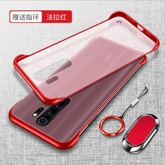 Ốp lưng Redmi 8 / 8a / redmi 9 / redmi 9a mặt lưng trong suốt chống vân tay viền màu thời thượng(không có ring)