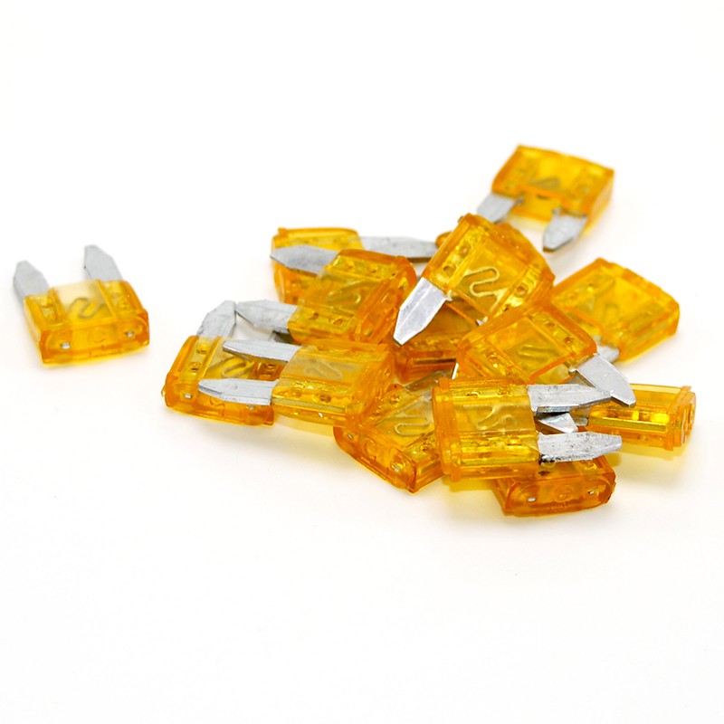 Bộ 15 cầu chì dùng trong Ô tô / Xe máy size S 11x16mm (Loại 5A)
