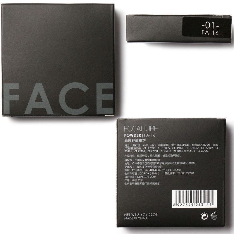 FOCALLURE Phấn nén trang điểm che khuyết điểm lâu trôi chống thấm nước FA16 | BigBuy360 - bigbuy360.vn