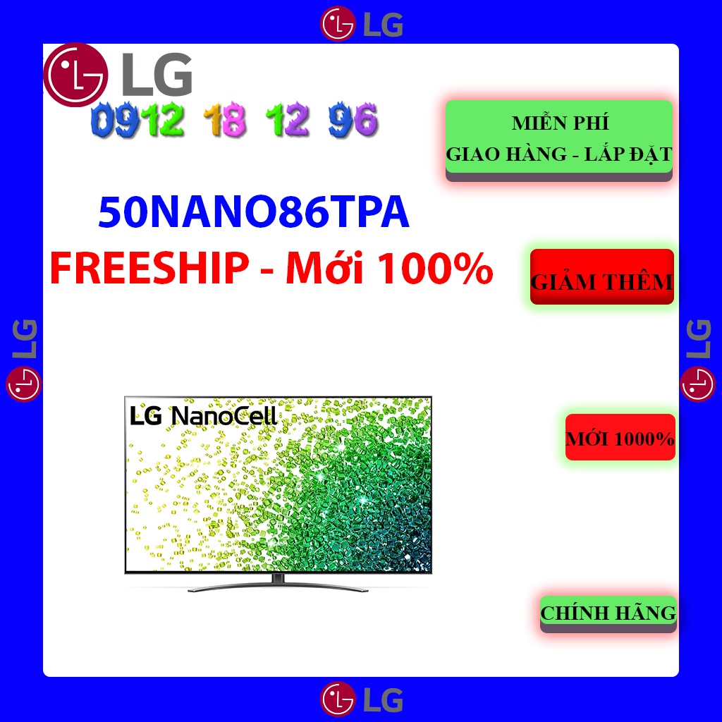 Smart Tivi NanoCell LG 4K 50 inch 50NANO86TPA