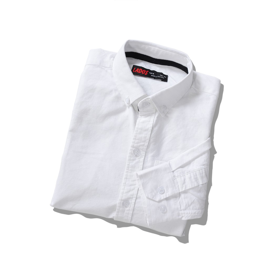 Áo sơ mi dài tay vải Oxford nam cao cấp LADOS - 28024 kiểu dáng công sở - Áo sơ mi tay dài màu sắc trẻ trung | BigBuy360 - bigbuy360.vn