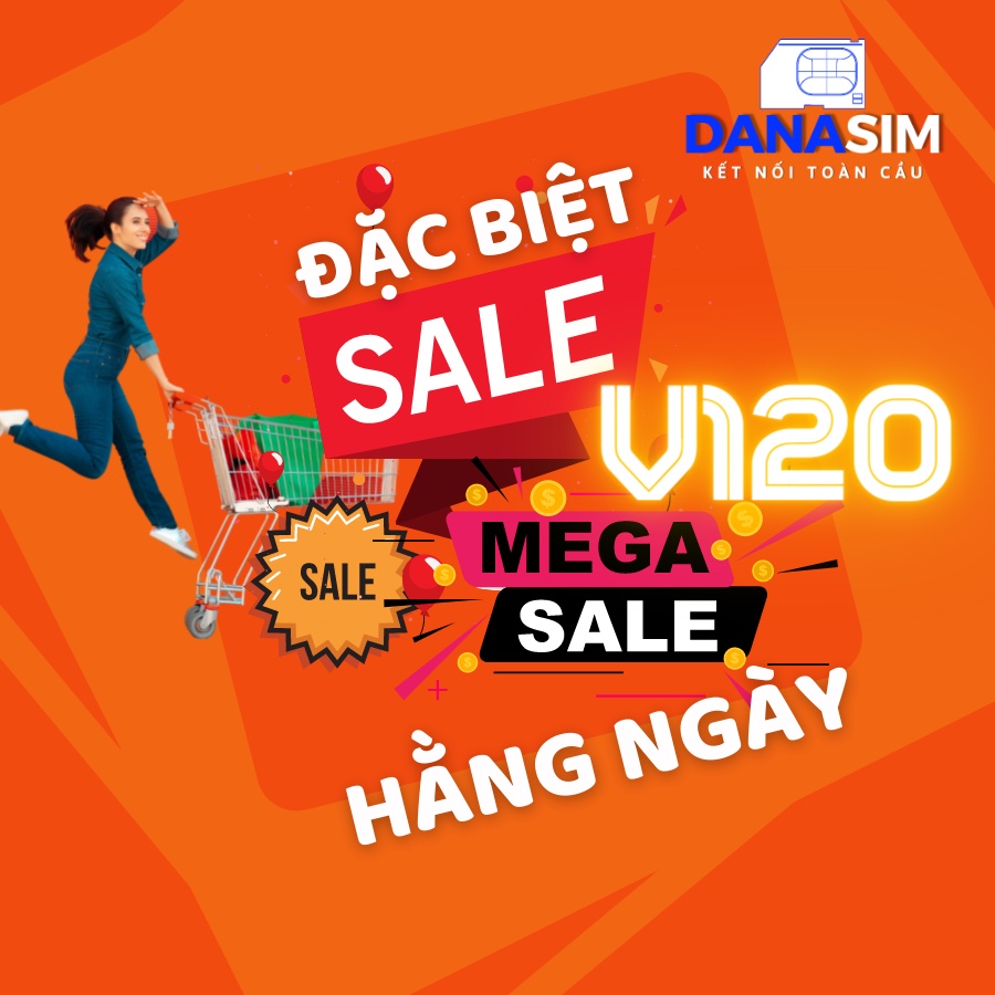 SIM VIETTEL 4G V120 DATA 4G/NGÀY 120GB/THÁNG MIỄN PHÍ THÁNG ĐẦU - Free gọi nội mạng viettel - Free 50 phút ngoại mạng