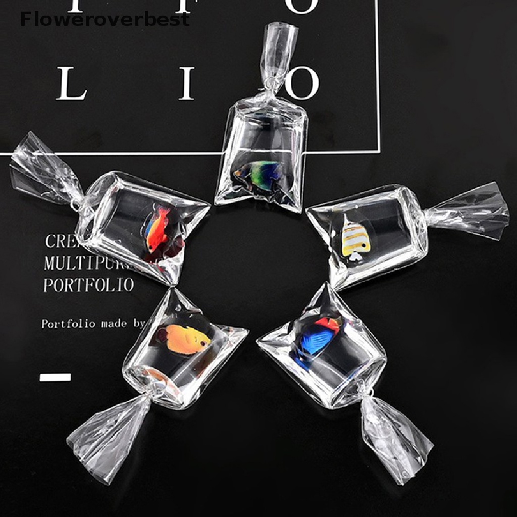 1 Mặt Dây Chuyền Hình Cá Vàng Nhỏ Bằng Nhựa Resin Diy