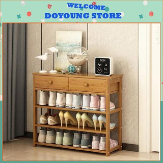 Kệ để giày dép gỗ 3 tầng 80cm kiêm tủ để đồ đa năng cao cấp