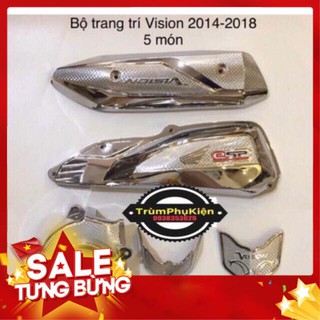 COMBO 5 ỐP MẠ CROM XE VISION 2015-2019
