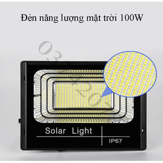 Đèn led pha năng lượng mặt trời 100w BABA [Den Nang Luong Mat Troi]