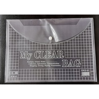 Túi khuy CLEAR BAG  khổ A4 (Mỏng - Trung - Dày)