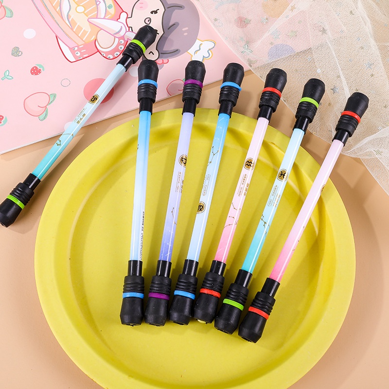 Bút Gel Xoay Hình 12 Chòm Sao Màu Đen Giúp Giảm Căng Thẳng Cho Trẻ Em